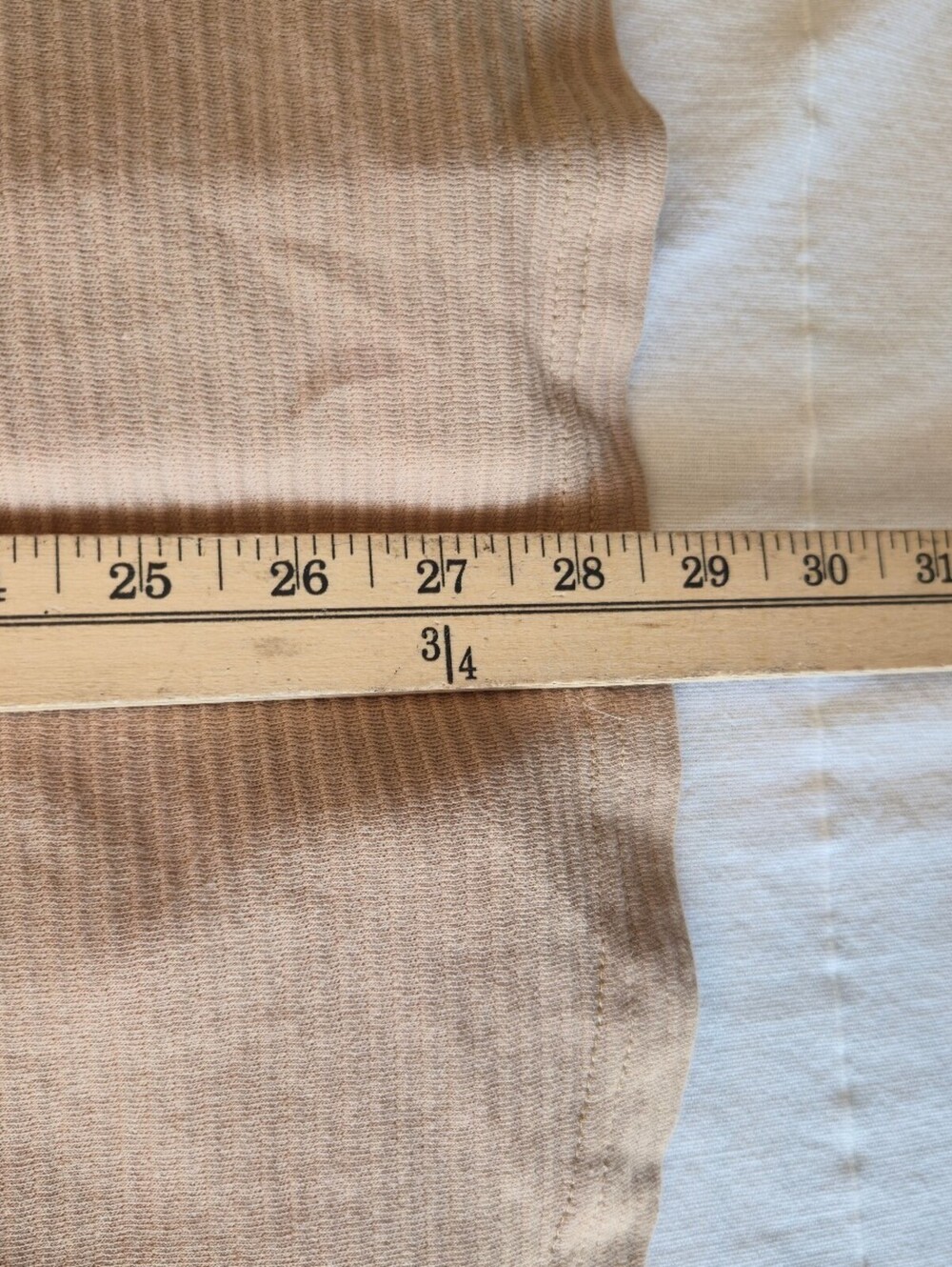 GUESS Los Angeles Men's Ribbed Beige T-Shirt Size Large - Picture 7 of 7